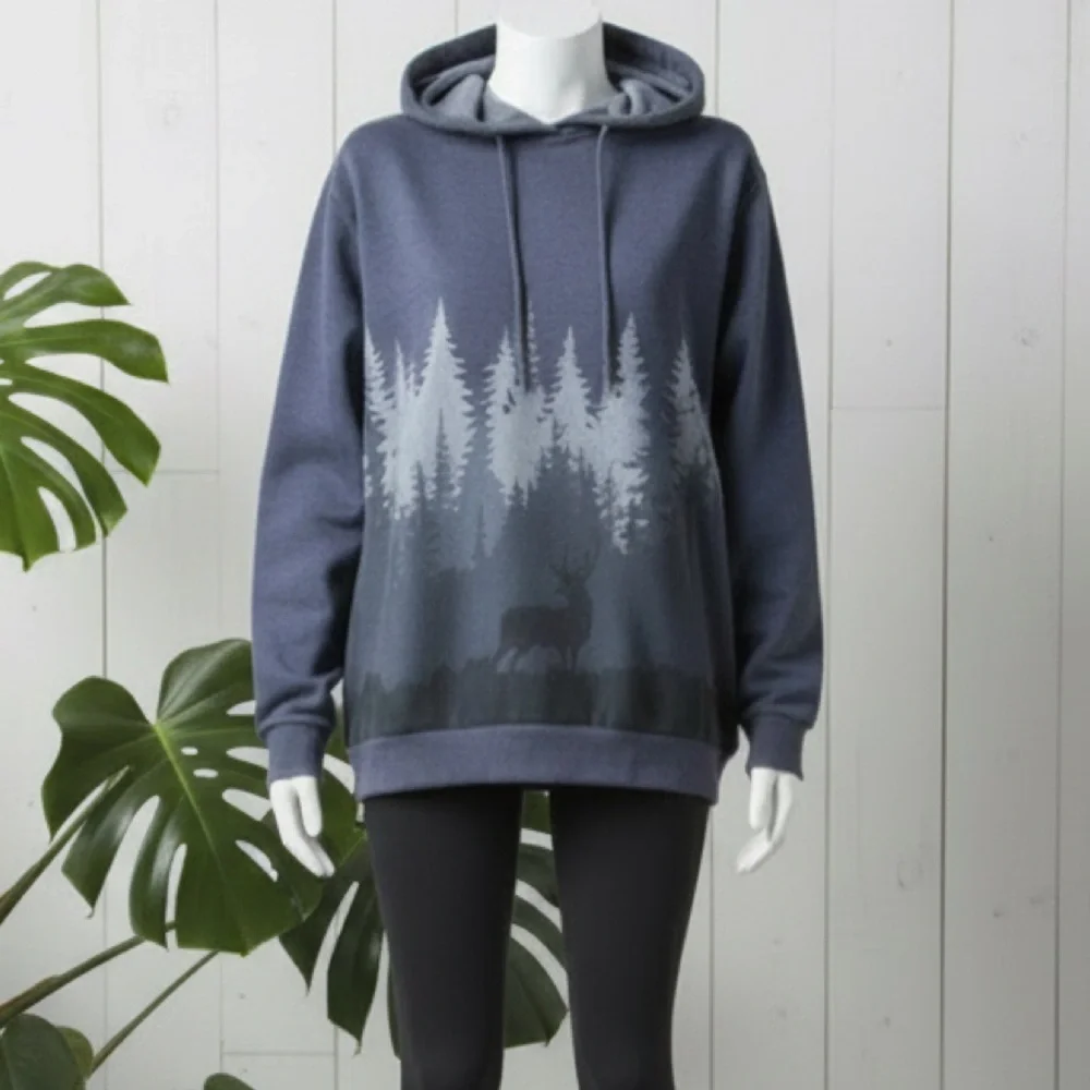 Deer Hoodie Size M - Picture 1 of 10